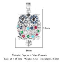 Elegant Geometric Heart Shape Flower Copper Plating Inlay Zircon Charms sku image 21