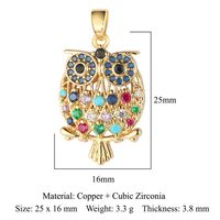 Elegant Geometric Heart Shape Flower Copper Plating Inlay Zircon Charms sku image 22