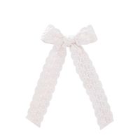Cute Sweet Flower Bow Knot Cloth Lace Hair Clip sku image 3