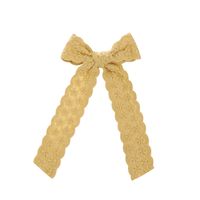 Cute Sweet Flower Bow Knot Cloth Lace Hair Clip sku image 1