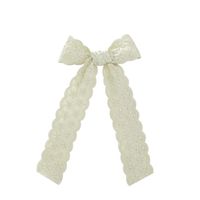 Cute Sweet Flower Bow Knot Cloth Lace Hair Clip sku image 5