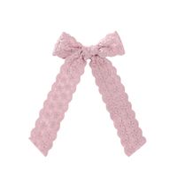 Cute Sweet Flower Bow Knot Cloth Lace Hair Clip sku image 8