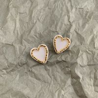 1 Pair Sweet Heart Shape Copper Ear Cuffs sku image 1