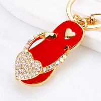 Streetwear Korean Style Heart Shape Shoe Metal Women's Bag Pendant Keychain main image 5