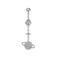 Retro Bow Knot Stainless Steel Women's Belly Ring sku image 3