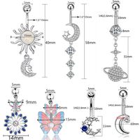 Retro Bow Knot Stainless Steel Women's Belly Ring main image 2