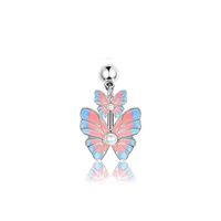 Retro Bow Knot Stainless Steel Women's Belly Ring sku image 8