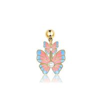 Retro Bow Knot Stainless Steel Women's Belly Ring sku image 9