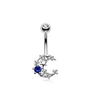 Retro Bow Knot Stainless Steel Women's Belly Ring sku image 6