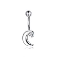 Retro Bow Knot Stainless Steel Women's Belly Ring sku image 1