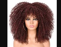 Women's Hip-hop Street High Temperature Wire Bangs Short Curly Hair Wigs sku image 1