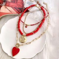 Simple Style Round Glass Beaded Women's Necklace main image 1