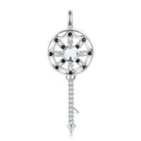Casual Elegant Dreamcatcher Sterling Silver Zircon Pendant Necklace In Bulk sku image 4