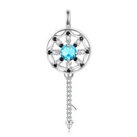 Casual Elegant Dreamcatcher Sterling Silver Zircon Pendant Necklace In Bulk sku image 3