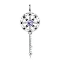 Casual Elegant Dreamcatcher Sterling Silver Zircon Pendant Necklace In Bulk sku image 2