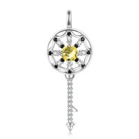 Casual Elegant Dreamcatcher Sterling Silver Zircon Pendant Necklace In Bulk sku image 11
