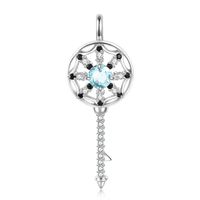 Casual Elegant Dreamcatcher Sterling Silver Zircon Pendant Necklace In Bulk sku image 12