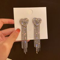 Wholesale Jewelry Simple Style Solid Color Alloy Rhinestones Inlay Drop Earrings sku image 21