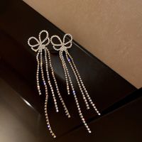 Wholesale Jewelry Simple Style Solid Color Alloy Rhinestones Inlay Drop Earrings sku image 23