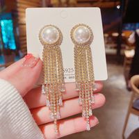 Wholesale Jewelry Simple Style Solid Color Alloy Rhinestones Inlay Drop Earrings sku image 38