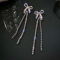 Wholesale Jewelry Simple Style Solid Color Alloy Rhinestones Inlay Drop Earrings sku image 10