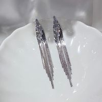 Wholesale Jewelry Simple Style Solid Color Alloy Rhinestones Inlay Drop Earrings sku image 43