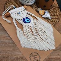 Ethnic Style Devil's Eye Wood Cotton Thread Tapestry main image 5