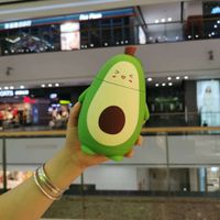 Wholesale Creative Super Cute Cute Avocado Glass Water Cup Double Layer Insulated Tea Cup Student Gift Portable Rope Holding sku image 4