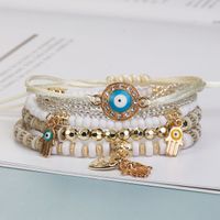 Ethnic Style Bohemian Devil's Eye Heart Shape Glass Glass Women's Bracelets main image 1