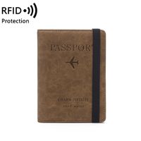 Unisex Basic Solid Color Pu Leather Rfid Passport Holders sku image 7