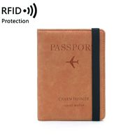 Unisex Basic Solid Color Pu Leather Rfid Passport Holders sku image 5