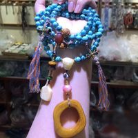 Ethnic Style Round Turquoise Wholesale Bracelets Necklace main image 3