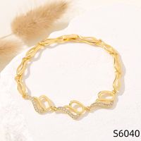 Simple Style Flower Copper Inlay Zircon Bracelets sku image 40