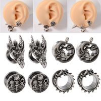 Hip-hop Retro Solid Color Stainless Steel Ear Studs main image 1