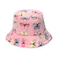 Women's Basic Butterfly Butterfly Flat Eaves Bucket Hat main image 3