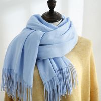 Women's Simple Style Solid Color Imitation Cashmere Scarf sku image 21