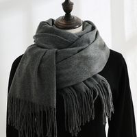 Women's Simple Style Solid Color Imitation Cashmere Scarf sku image 13