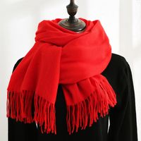 Women's Simple Style Solid Color Imitation Cashmere Scarf sku image 17