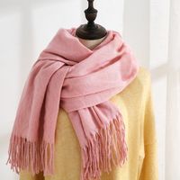 Women's Simple Style Solid Color Imitation Cashmere Scarf sku image 23