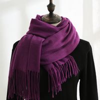 Women's Simple Style Solid Color Imitation Cashmere Scarf sku image 20