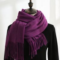 Femmes Style Simple Couleur Unie Imitation Cachemire Foulard sku image 20