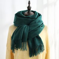 Women's Simple Style Solid Color Imitation Cashmere Scarf sku image 6