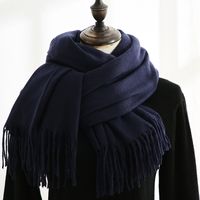 Women's Simple Style Solid Color Imitation Cashmere Scarf sku image 18