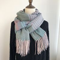 Women's Simple Style Solid Color Imitation Cashmere Printing Scarf sku image 4