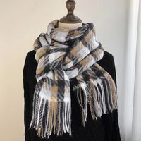 Women's Classic Style Color Block Imitation Cashmere Printing Scarf sku image 3