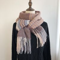 Women's Simple Style Solid Color Imitation Cashmere Printing Scarf sku image 2