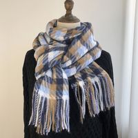 Women's Classic Style Color Block Imitation Cashmere Printing Scarf sku image 6