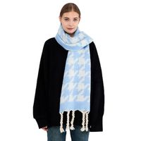 Women's Streetwear Color Block Polyester Tassel Scarf main image 4