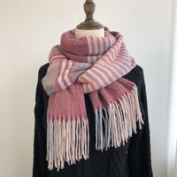 Women's Simple Style Solid Color Imitation Cashmere Printing Scarf sku image 1