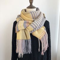 Women's Simple Style Solid Color Imitation Cashmere Printing Scarf sku image 7